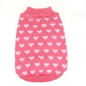 heart design dog sweaters for pet